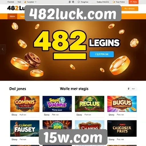 Comparativo de usabilidade entre 482luck.com e outros sites de jogos